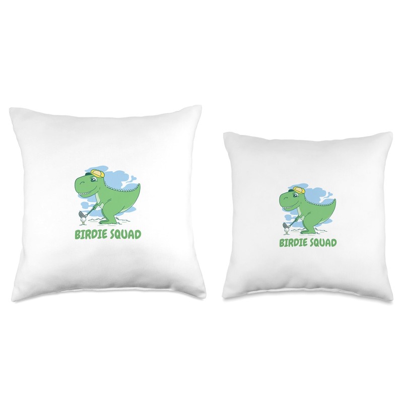 Birdie Squad Love Golf Throw Pillow, 16x16, Multicolor