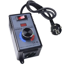 Speed Controller 230 V Motor for Angle Grinders, Blowers, Hand Drills, Circular Saws, Voltage Regulator, 10 A, Peak Power 4000 W