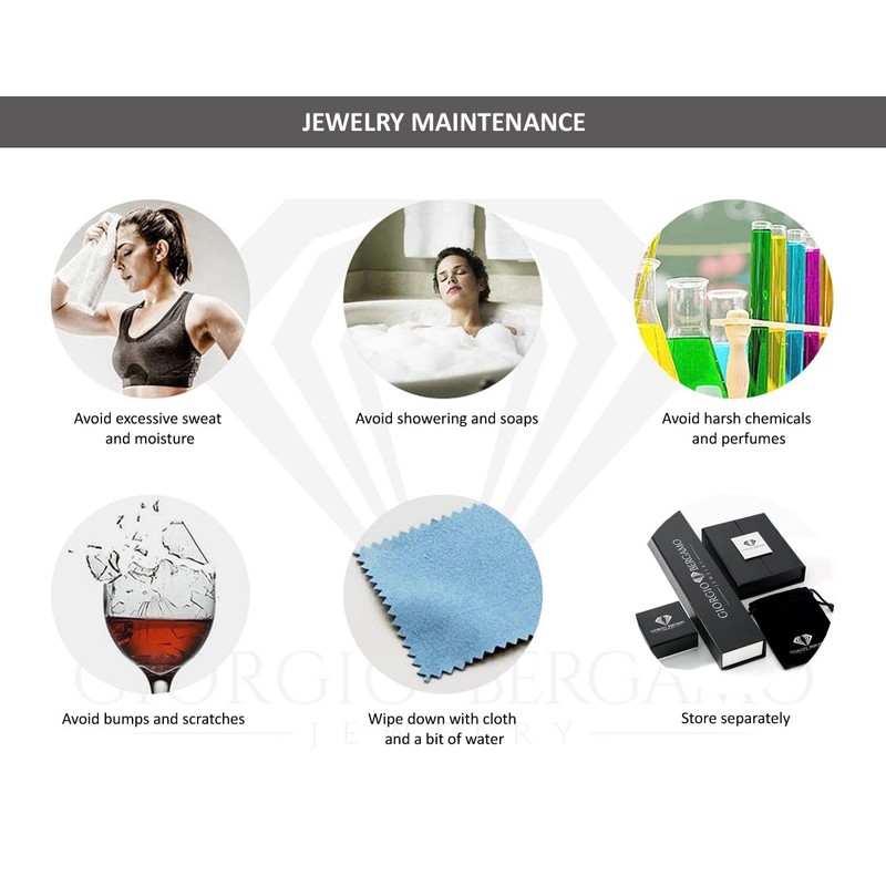 Giorgio Bergamo 925 Italian Sterling Silver 6.5mm Solid Cuban Diamond