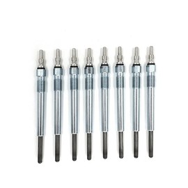 Diesel Glow Plug Kit - 8 Piece - Compatible with 1995-1997 Ford F-350 7.3L V8 Turbo Diesel