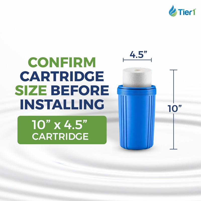 Tier1 1 Micron 10x4.5 Water Filter | Spun Wound Polypropylene