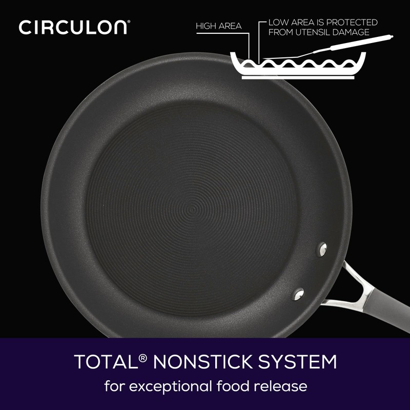 Circulon Radiance Deep Hard Anodized Nonstick Frying Pan /Skillet with