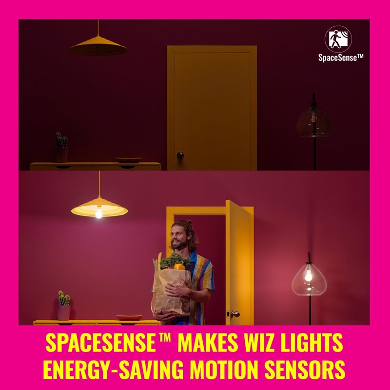 WiZ Ultra Efficient Smart LED Lamp, E27, Energy Efficiency Class