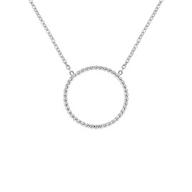 Mendozza Collier Chain Necklace Silver Gold Rose Gold Various Pendant Chains Stainless Steel 18 Carat Women's Jewellery, Stainless Steel