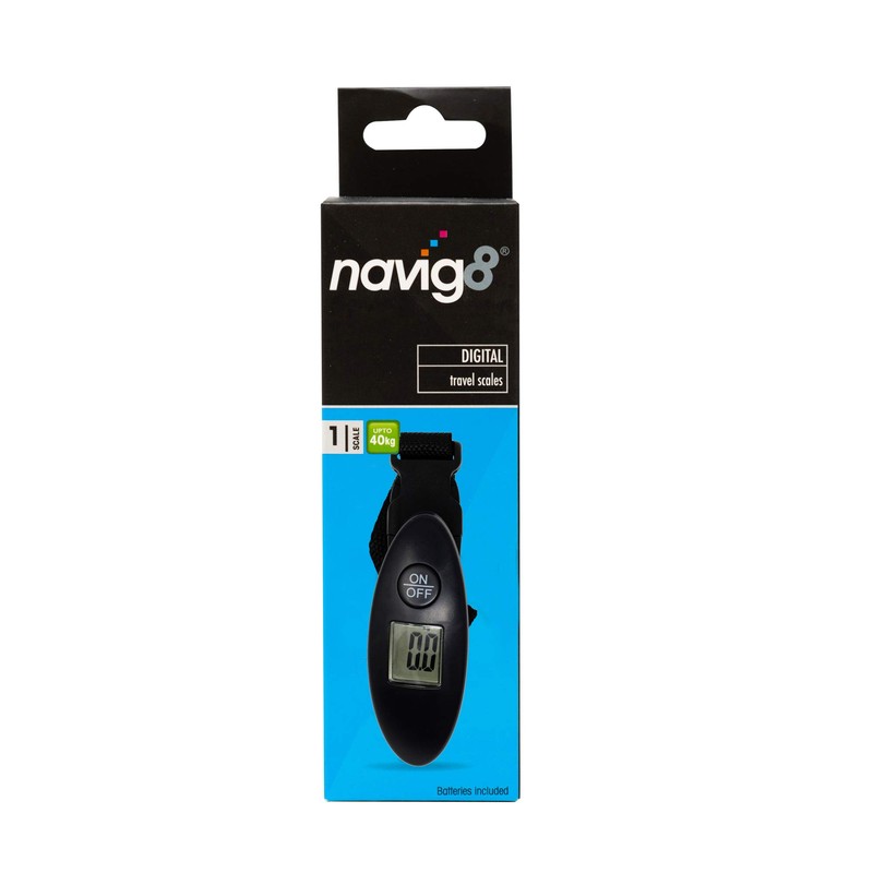 navig8 Digital Travel Scales — Hanging Luggage Scale for Accurate