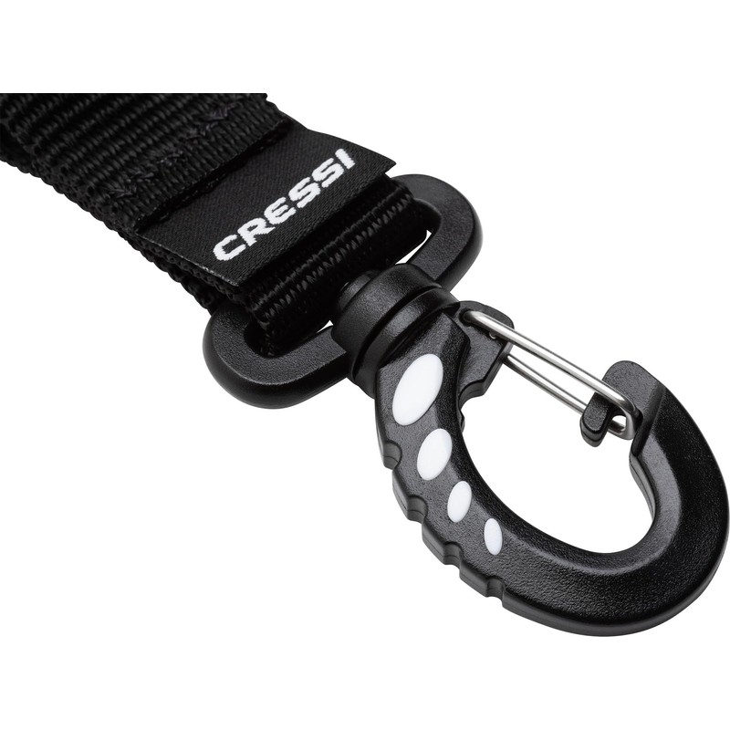 Cressi Laynyard with Clip Snap - Elastic Spiral Cable for