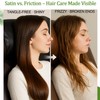 Okueejur Satin Recliner Headrest Cover with Non-Slip Elastic Straps Silky