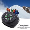 Black Button Compass Mini Survival Compass Compass for Hiking Oil