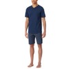 Schiesser Men's Short V-Neck Two-Piece Pyjamas, Admiral_182200, 50