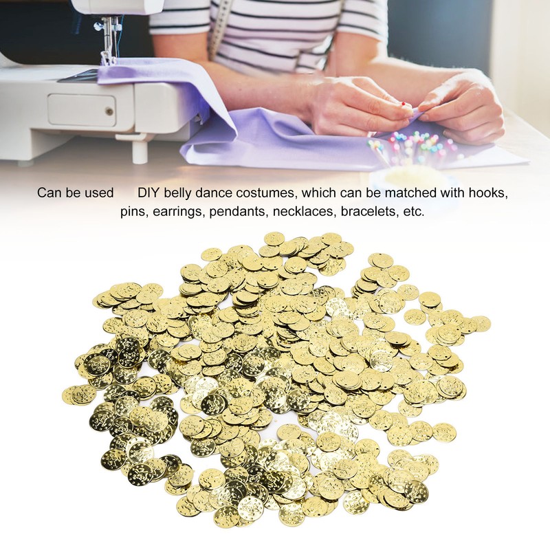 2000Pcs Belly Dance Coins Exquisite Sequins Pendants Clothing Accessories for