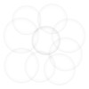 GRIRIW 9pcs Tempered Glass Watch Protector Break Cover Film for