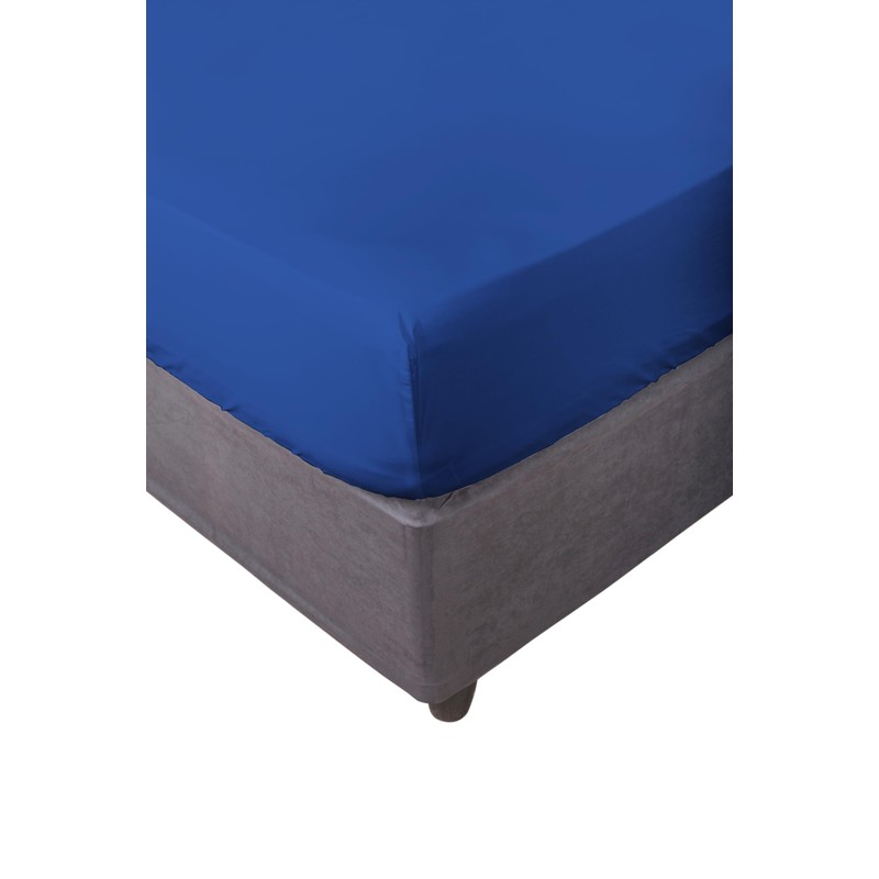 Zer0bed, Fitted Sheet with Corners, Plain Colour, 100% Cotton, Maxi
