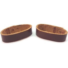 Vintage Time Watches | 2 x Leather Watch Strap Part Keeper Replacement Sports Holder Retainer Loop | Various Sizes | 18mm, 20mm, 22mm | 2 Pack (20mm, Brown)