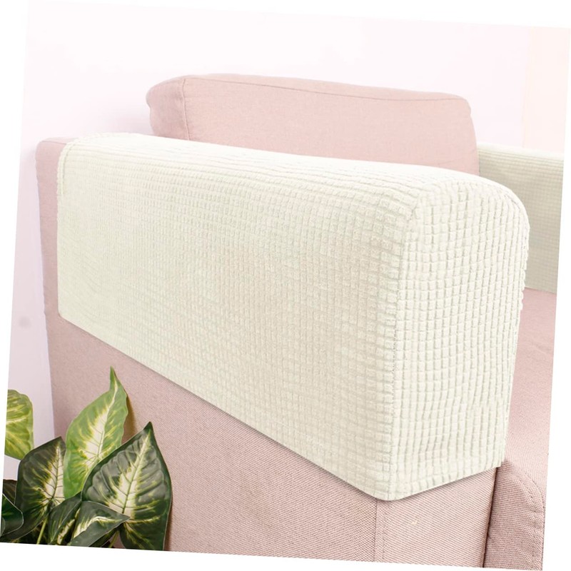 STOBAZA 2sets Armrest Covers Sofa Armchair Slipcovers Stretch Elastic Jacquard