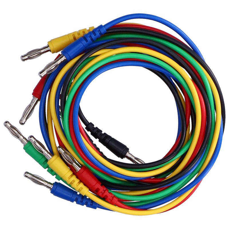 Banana Connector Test Cable Set 4mm 1 Meter Electric Testing