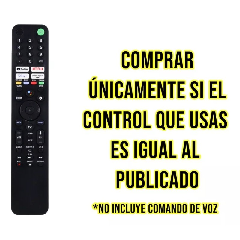 Control Remoto Compatible Con Sony Rmf-tx520u Smart Tv