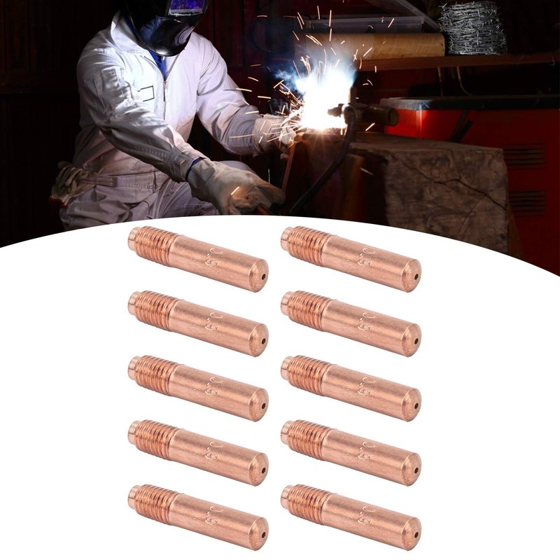 MIG Welding Contact Tip, 0.9mm Conductive Nozzles Small Accessories 10PCS