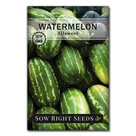 Sow Right Seeds - Allsweet Watermelon Seed for Planting - Non-GMO Heirloom Packet with Instructions to Plant a Home Vegetable Garden - Great Gardening Gift (1)