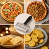 EVEDMOT Pizza Dough Docker Roller Stainless Steel, Pin Puncher Dough