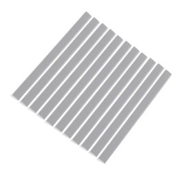 Tilingview 10 Pack Peel and Stick L-Type Tile Trims, Self-Adhesive 12" x 0.8" PVC Edging for Kitchen Backsplash Tile Liner (Dull Gray)