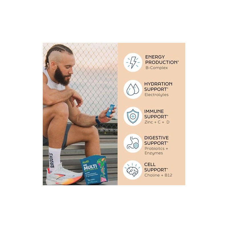 Root'd Multivitamin Powder for Men - 24 Vitamins & Minerals