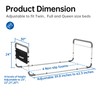 Dual Bed Side Hand Rail, Bed Assist Rail Adjustable Medical