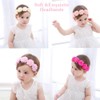 Baby Girls Delicate Chiffon Flowers Crown Headbands Soft Elastic Lace
