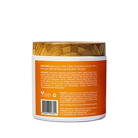 RAW SUGAR, Exfoliante Corporal a Base de Azúcar, Suaviza y Revitaliza la Piel, con Coco y Mango, Prensado en Frío, Vegano, Libre de Sulfatos y Parabenos, 425 g