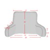 BYTIDE DIY Assembly Super Soft Velvety Backrest Reading Bed Rest
