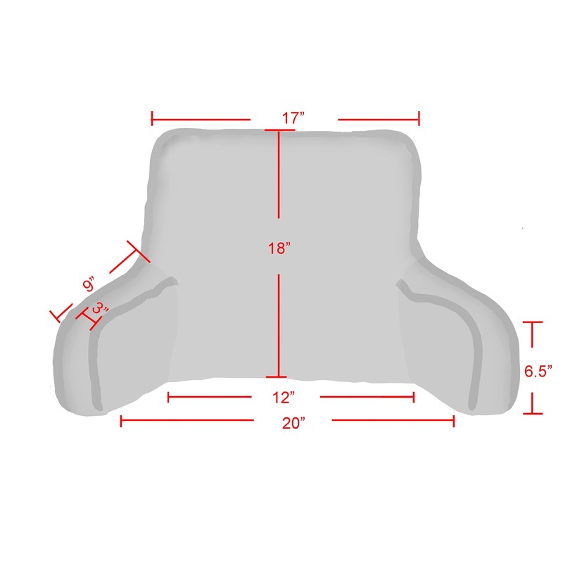 BYTIDE DIY Assembly Super Soft Velvety Backrest Reading Bed Rest