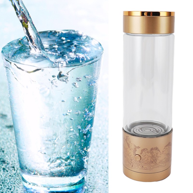 350ml Hydrogen Water Bottle Portable Hydrogen Water Ionizer Machine Hydrogen