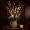 Hairui Lighted Willow Branches Battery Operated Home Mantle Christmas Decor