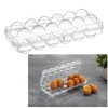 Portable 12 EGG TRAY -Egg Holder Egg Container, Lid Prevents
