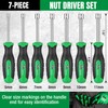 SK 7-Piece Metric Nut Driver Set, 5, 6, 7, 8,