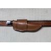 CARL THOMAS LEATHERS Crossdraw knife sheath. quality leather quality stitching.