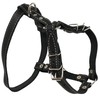 Real Leather Dog Walking Harness Medium Black, 21" - 26"