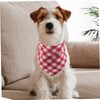 BUGUUYO 2pcs Adjustable Dog Bandanas for Small Dogs Cats Checkered