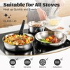 ROYDX16 PCS Pots and Pans Set,18/10 Stainless Steel Cookware Set