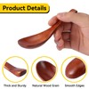 Wooden Soup Spoon 2pcs, Japanese Ramen Soup Spoons 6.1 inches
