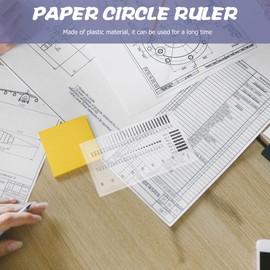 SOLUSTRE High-precision transparent crack width ruler for accurate testing of scratches and stains as well as user-friendly measuring tool