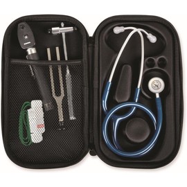 FONENDO BAG - Colour: Black. Professional use. High quality protective case for stethoscope with a classic style tube