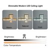 Dimmable with Remote Control LED Ceiling Light 3000K-7000K Flush Mount