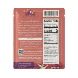 Sourdough Starter Culture (2 packet), Gluten Free Sourdough Starter Culture, Ready to Use Sour Dough Starter with One-time Feeding, Gluten-Free, Easy to Use, Vigorous Fermentation, Breakdown Gluten