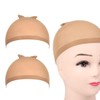 Pack of 2 Stretchable Breathable Wig Caps Nylon Hair Net