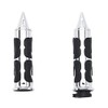 TASWK Motorcycle Aluminum Chrome Hand Grips Custom Handle (1 inch