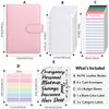 SKYDUE Budget Binder, Money Saving Binder with Zipper Envelopes, Cash