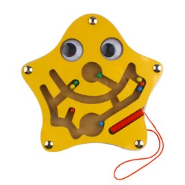 Andux Mini Wooden Magnetic Maze on Board Game for Children MGYX-01 (Starfish)