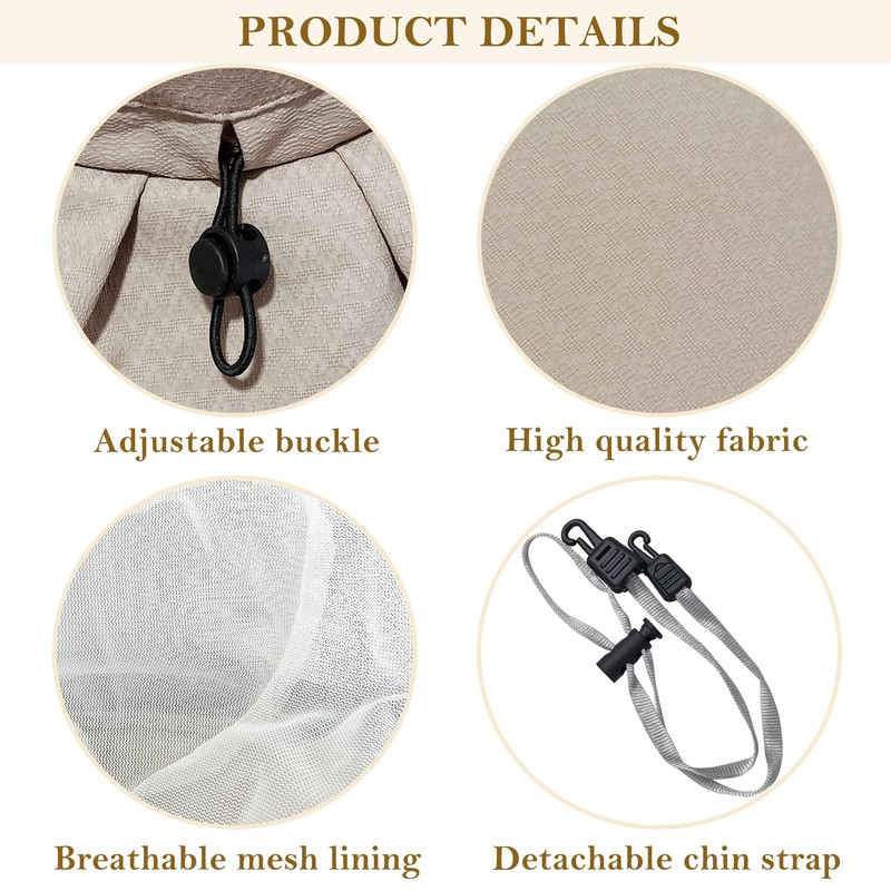 ehsbuy Women's Cotton Wide Brim Foldable Summer Bucket Hat Lightweight