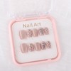 Handmade Nail Tips, French Nails, Set of 10, Bowknot Dots,