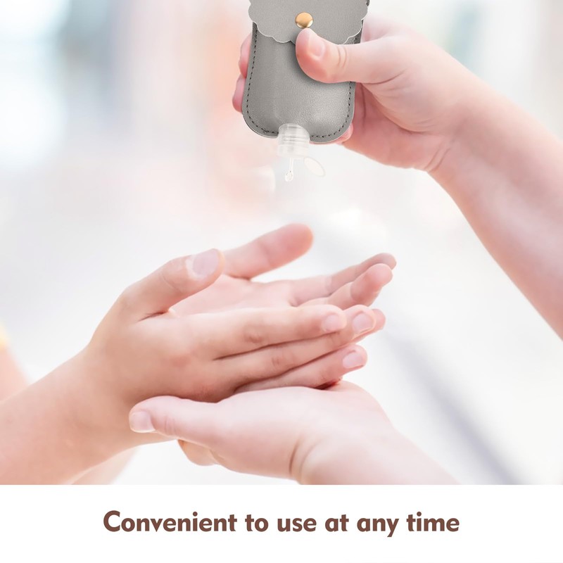 TLIFOS 2pcs Hand Sanitizer Holder, Mini Plastic Empty Bottles Hand